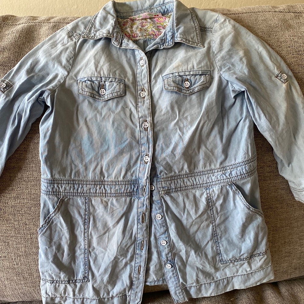 Bonpoint toddler chambray shirt dress